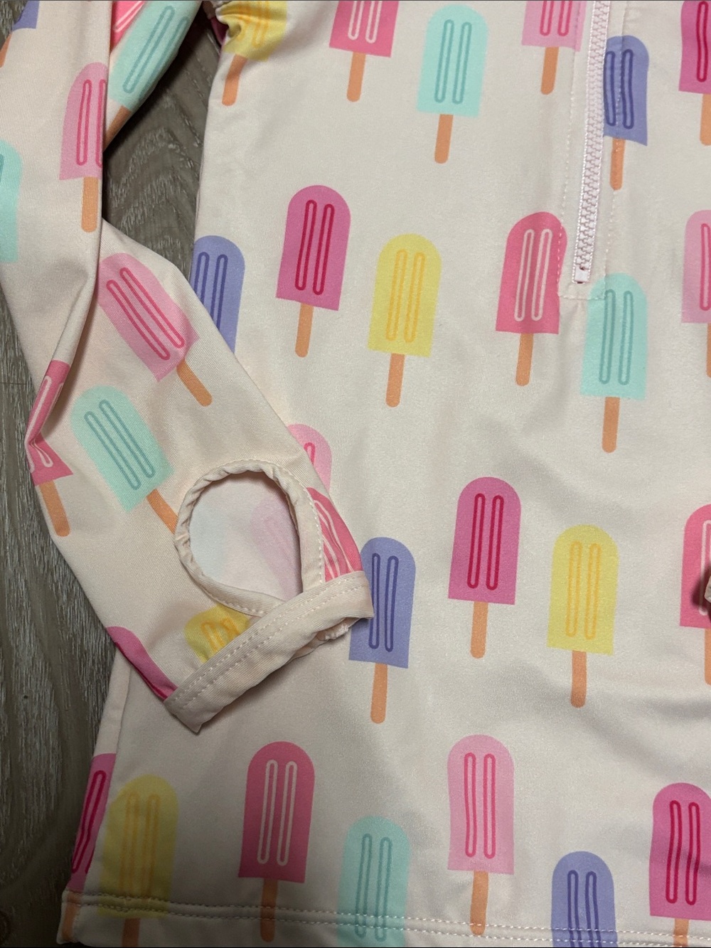 Monica + Andy Rash Guard Popsicle Print Summer Size 4T Beach Vacation | outdoor - Picture 2 of 5